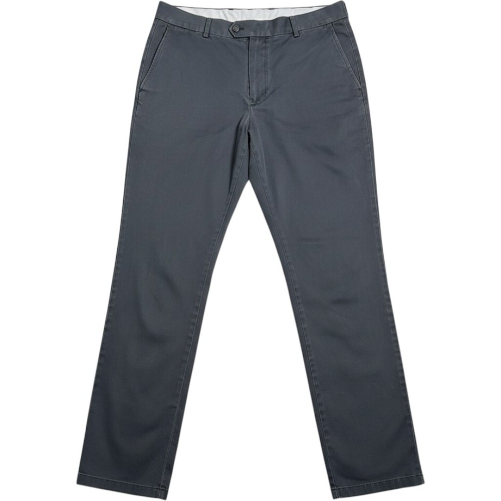 Charles Tyrwhitt Chinos Mens 34x32 Navy Slim Fit Cotton Blend Trousers